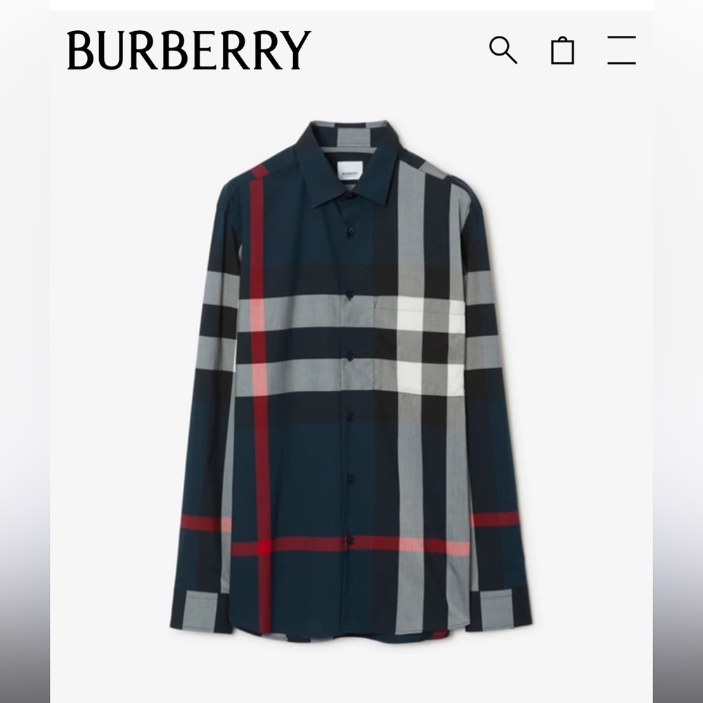 Burberry Blue long-sleeve shirt